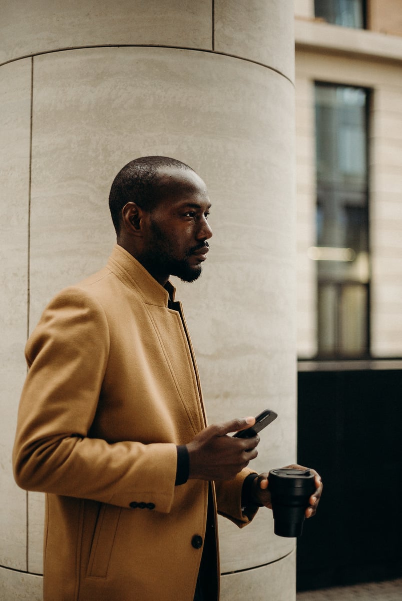 Man in Brown Coat